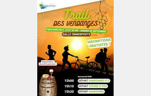 20 septembre 2025 - Trail des vendanges